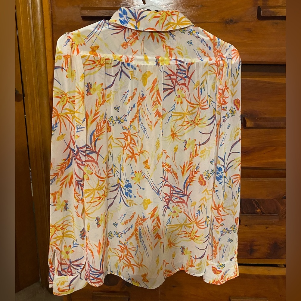 Colorful sheer ModCloth blouse - Picture 3 of 5